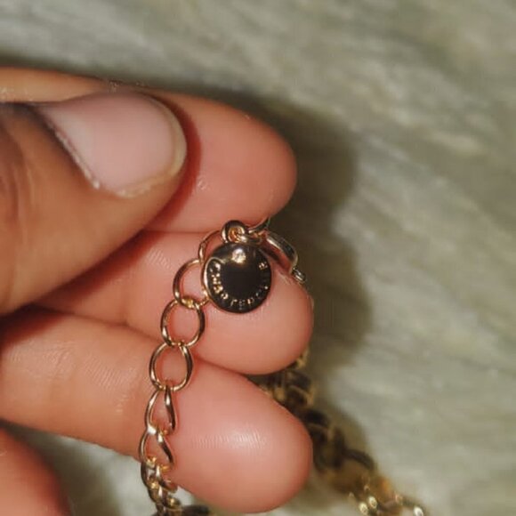 💃 Gold tone Imitation Pearl, Flower Currency & Bead Strand Necklace. 🌴 - Picture 6 of 9